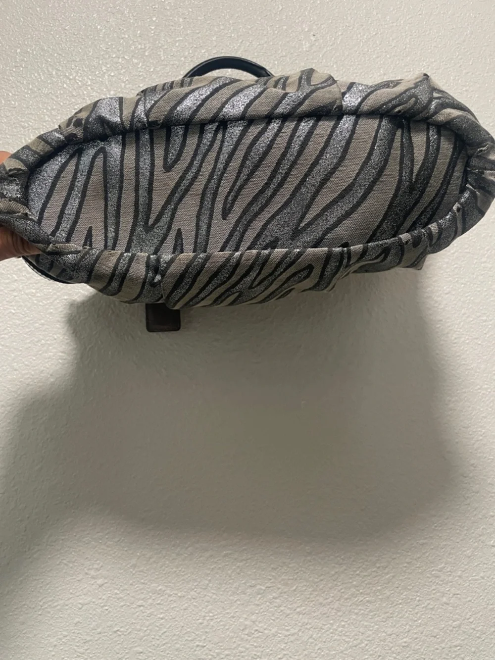 Y2K Coach Zebra Print Satchel in Black and Silver - Picture 10 of 13